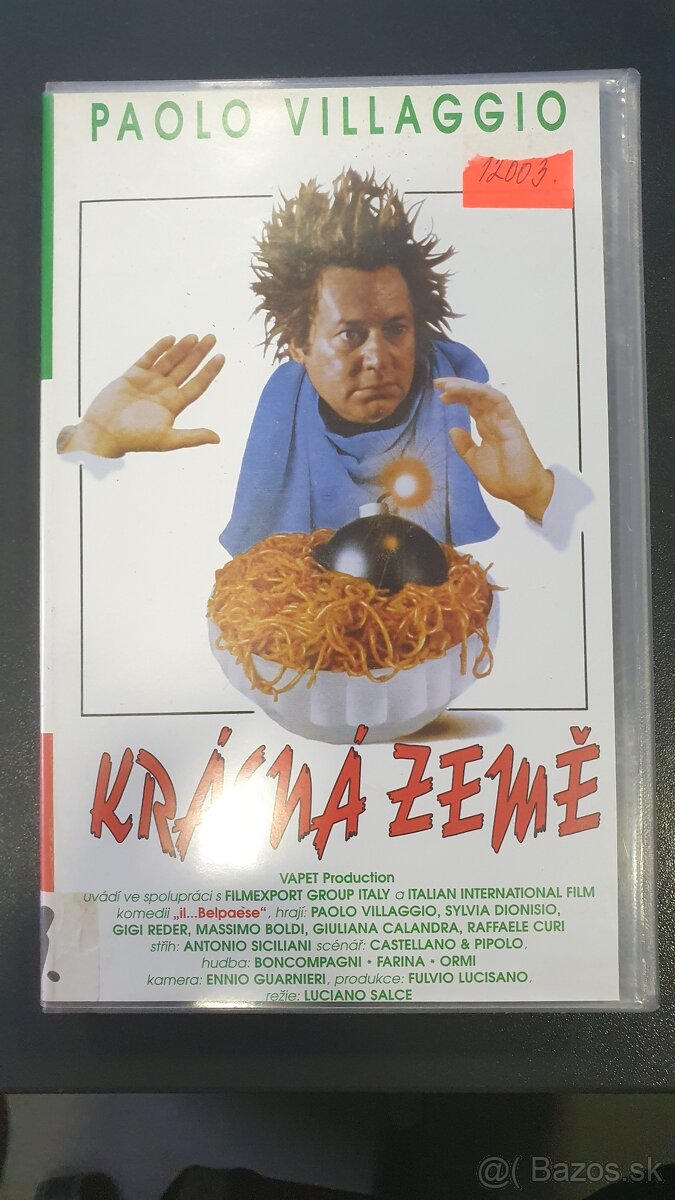 VHS film Krásná zeme - Paolo Villaggio