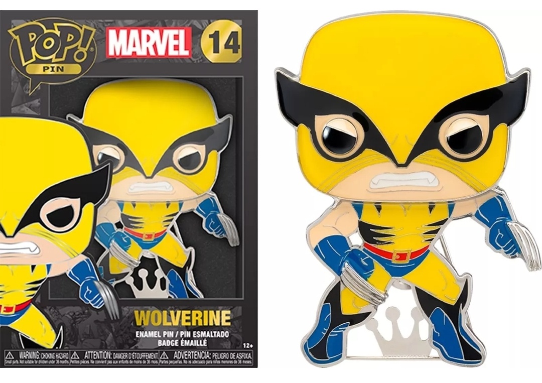 Wolverine Funko Pop Pin, Marvel X-Men