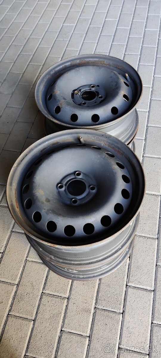 Plechové disky  4x100 R15 Originál Renault