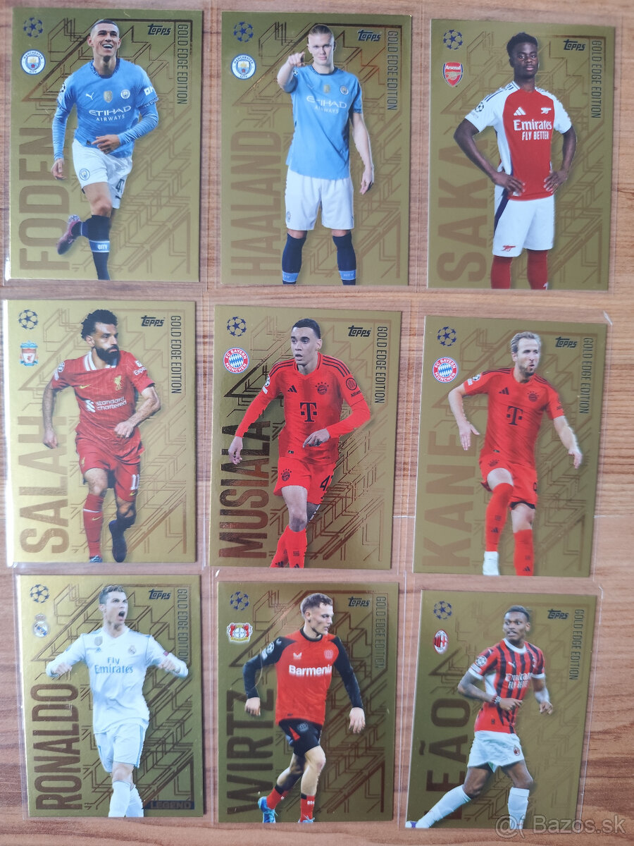 Futbalové kartičky Match Attax 2024/25 - Golden Edge