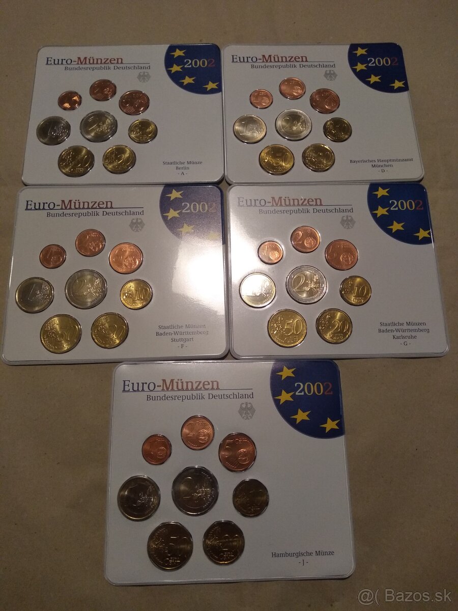 Euro sety - BU/Proof