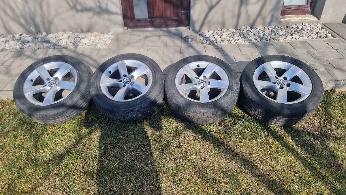 Original VW 5x112 R16 s letnými pneu