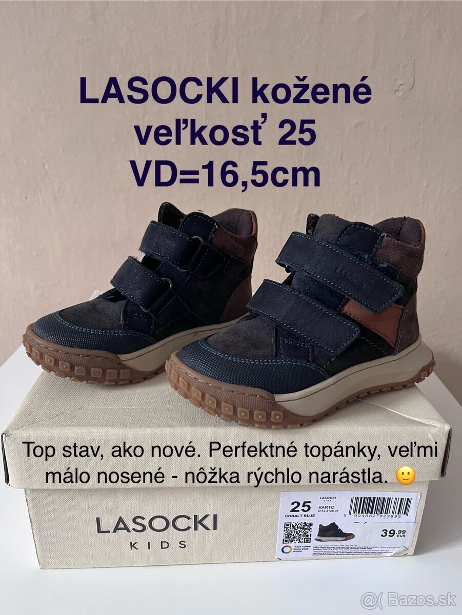 Lasocki kids 25, kožené topánky