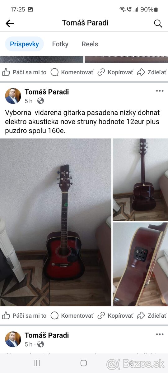 Gitara elektroakusticka pasadena