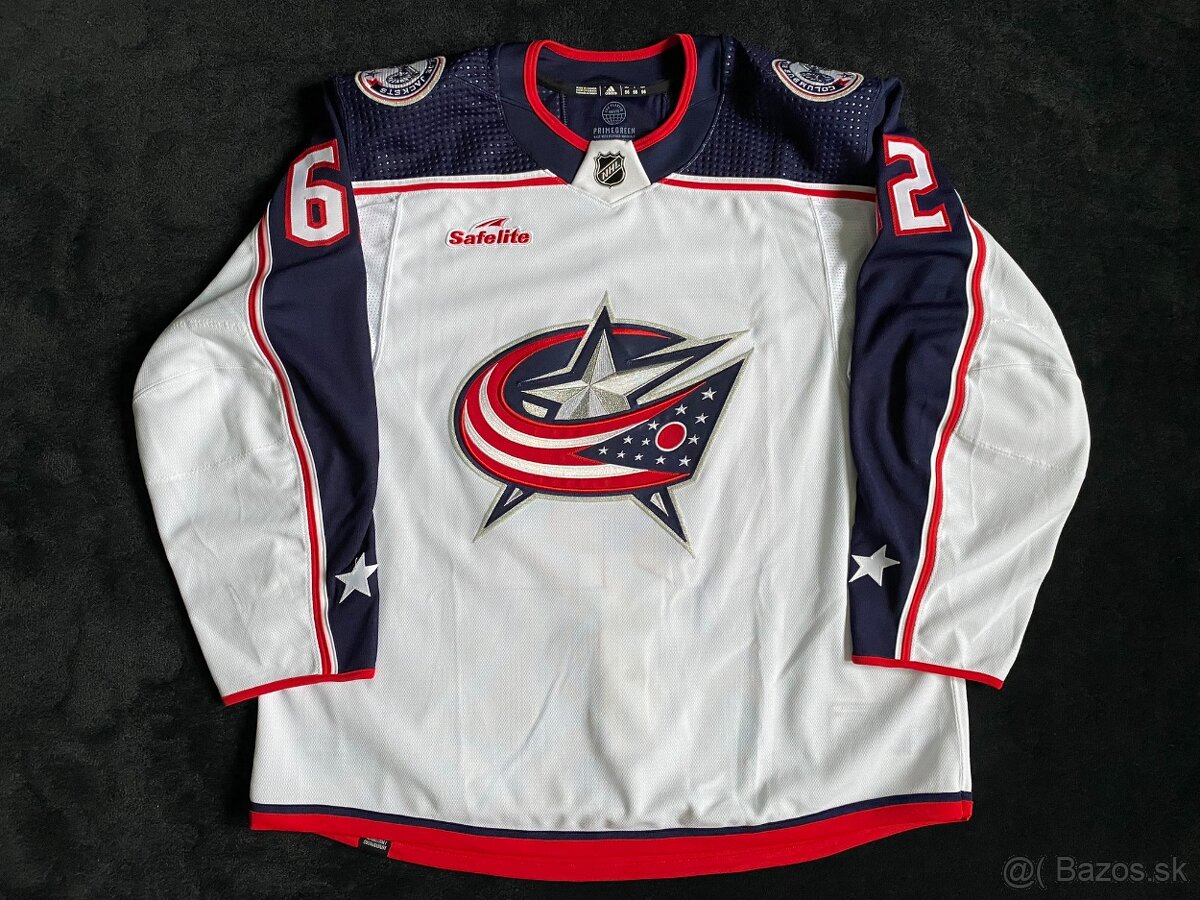 Originálny hraný dres SAMUEL KŇAŽKO, Colombus Blue Jackets