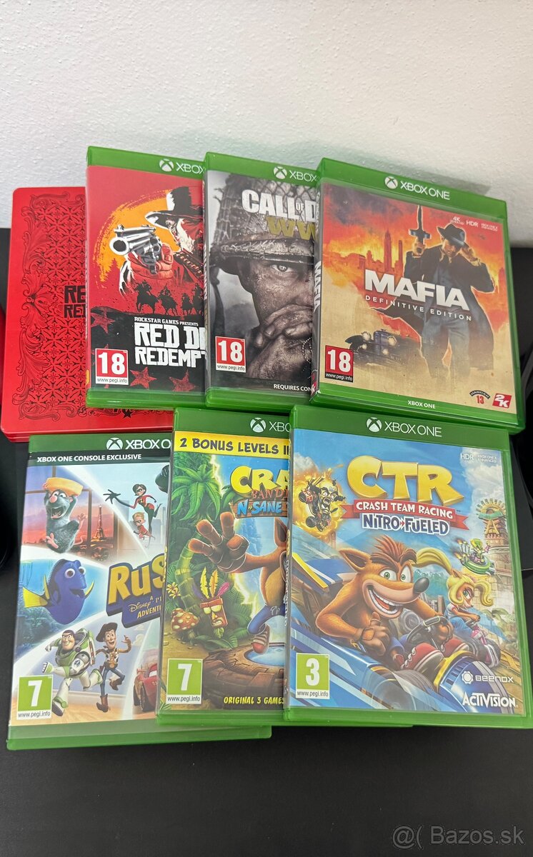 HRY na XBOX ONE X, 4K, RDR2, Call of Duty, MAFIA, Crash