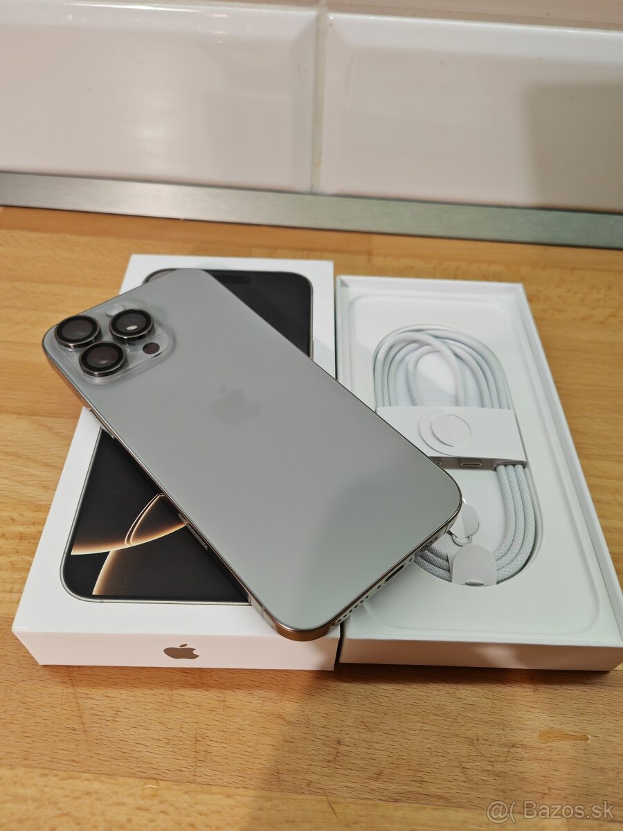 Predam Apple Iphone 16 PRO MAX 256GB, zaruka