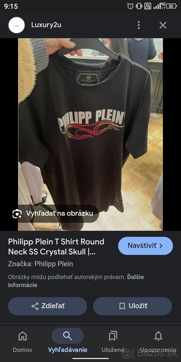 Philipp Plein T Shirt Round Neck SS Crystal Skull