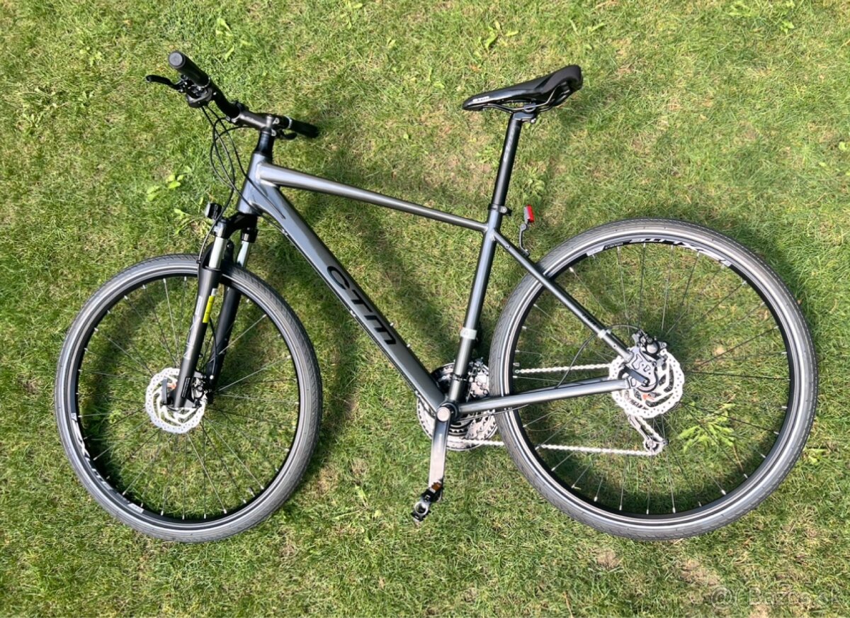 Cross novy bicykel CTM Spark 2.0 šedá perlet 28\"kolesa