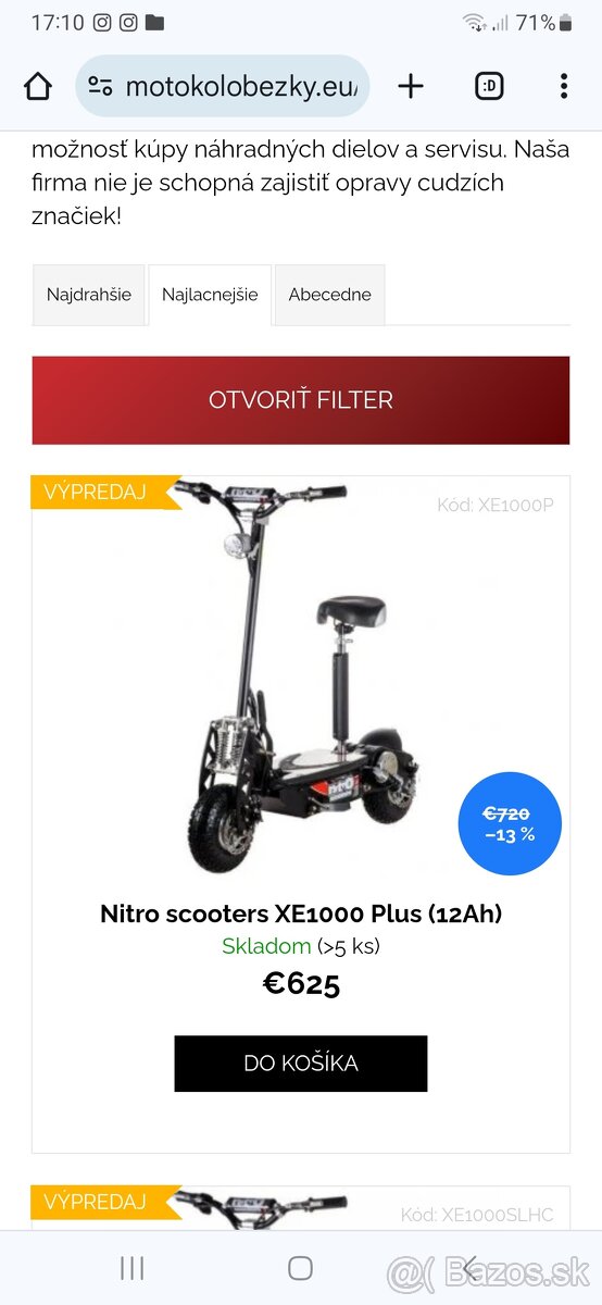 Nitro scooter 1000xe plus