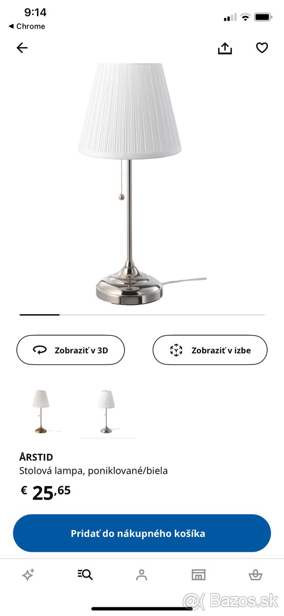 Predám lampy ikea