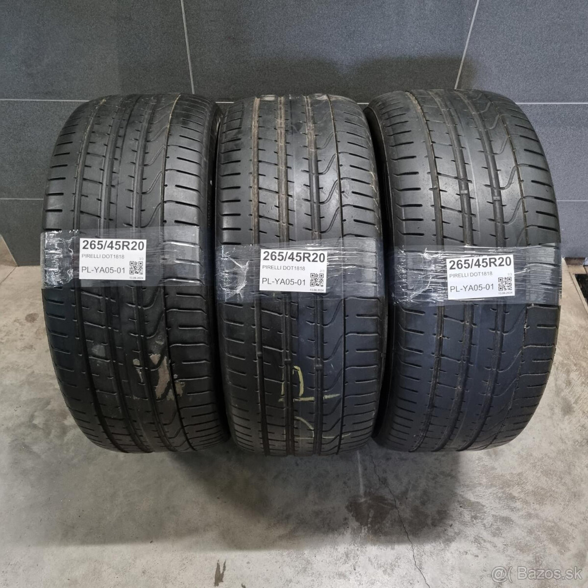 Letné pneumatiky 265/45 R20 PIRELLI DOT1818 (3ks)