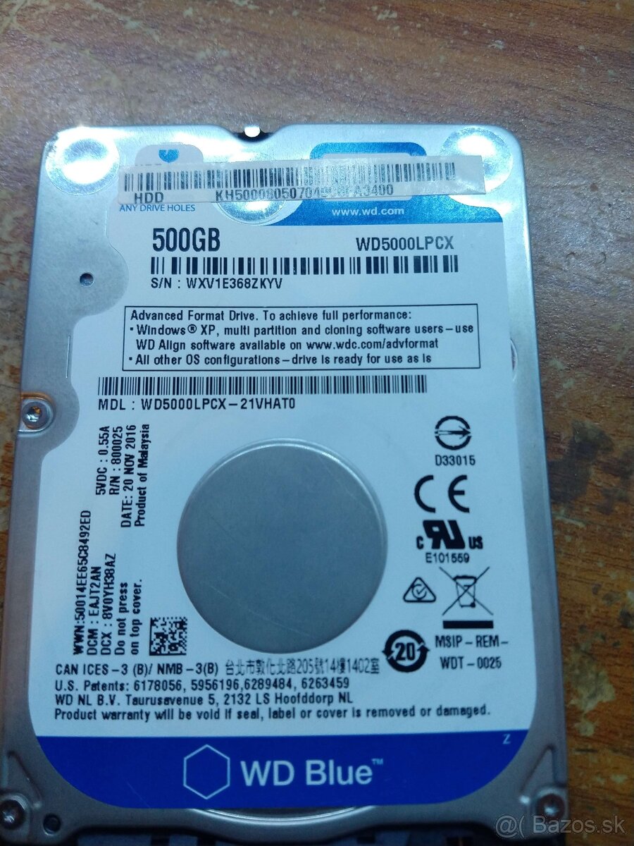 WD Blue WD5000LPCX 500GB HDD