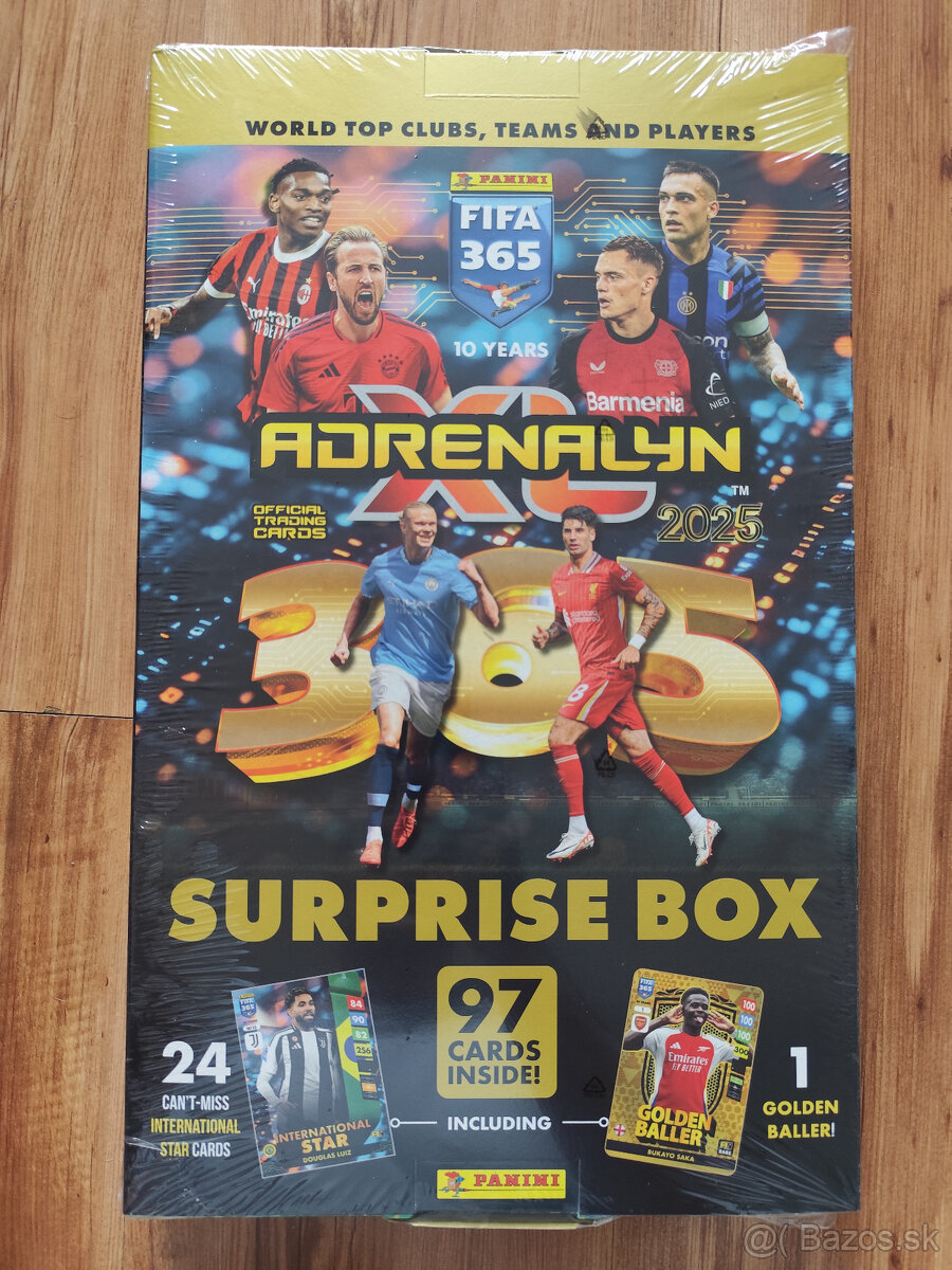 Futbalové kartičky Panini FIFA 365 2025 - Adventný kalendár