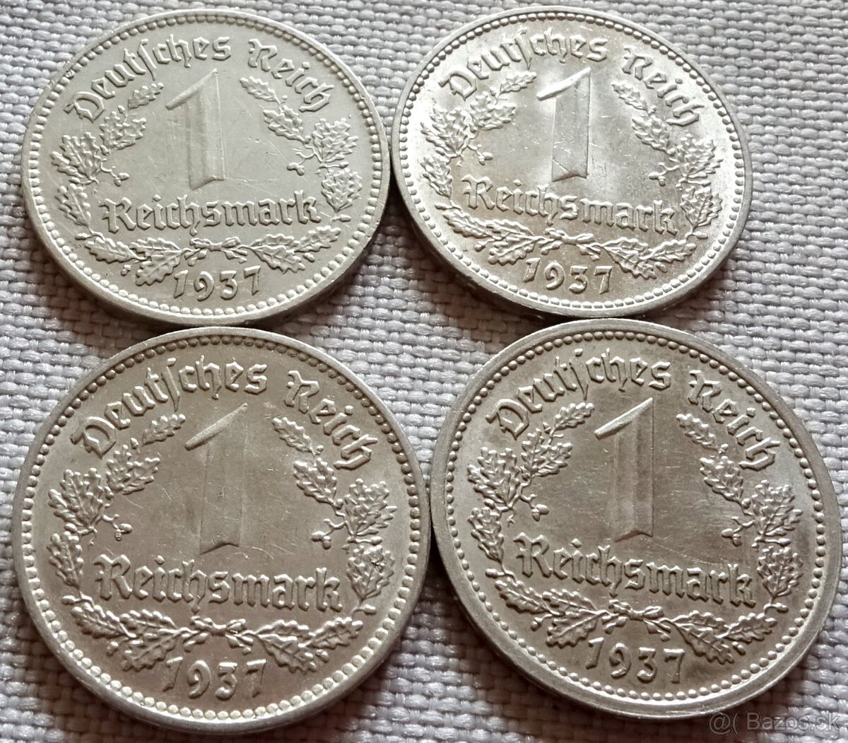 1 reichsmark 1937-38-39-Nemecko