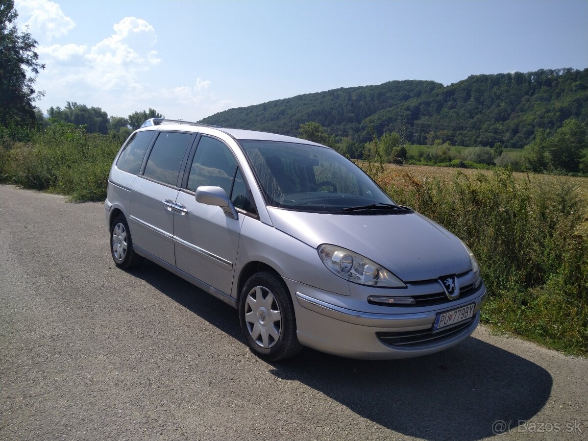 Peugeot 807 2.0 HDI, 88kW(120k)RHK bez FAP, M6, klima, ťažné