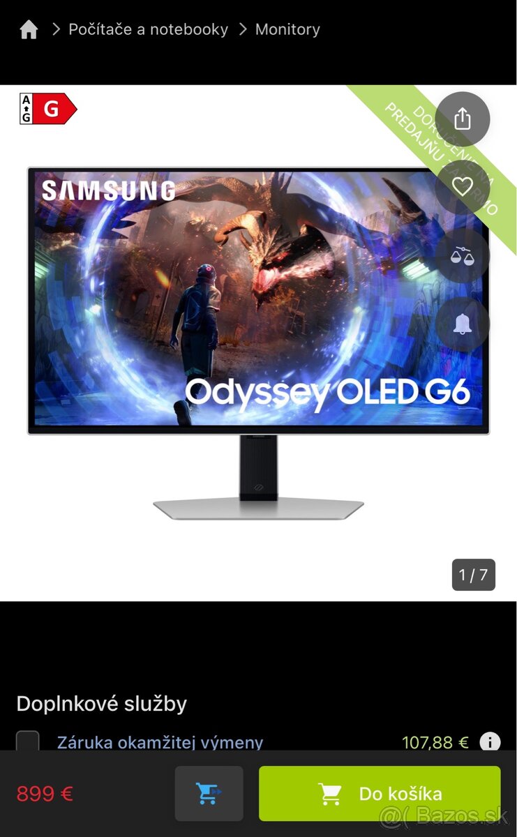 Samsung Oddysey G6 OLED