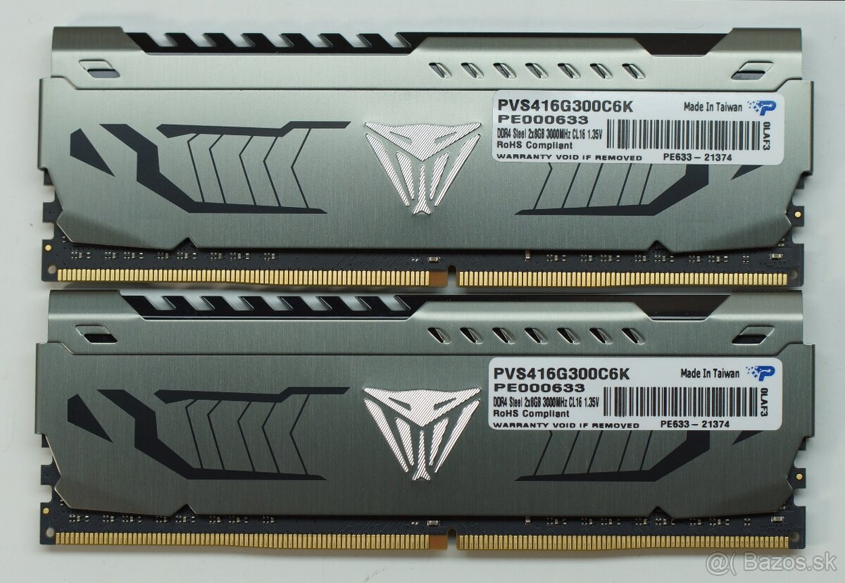 DDR4 16GB (2x8GB) 3000MHz Patriot Viper Steel