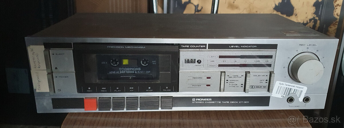 Pioneer Stereo Cassette Tape Deck CT-301