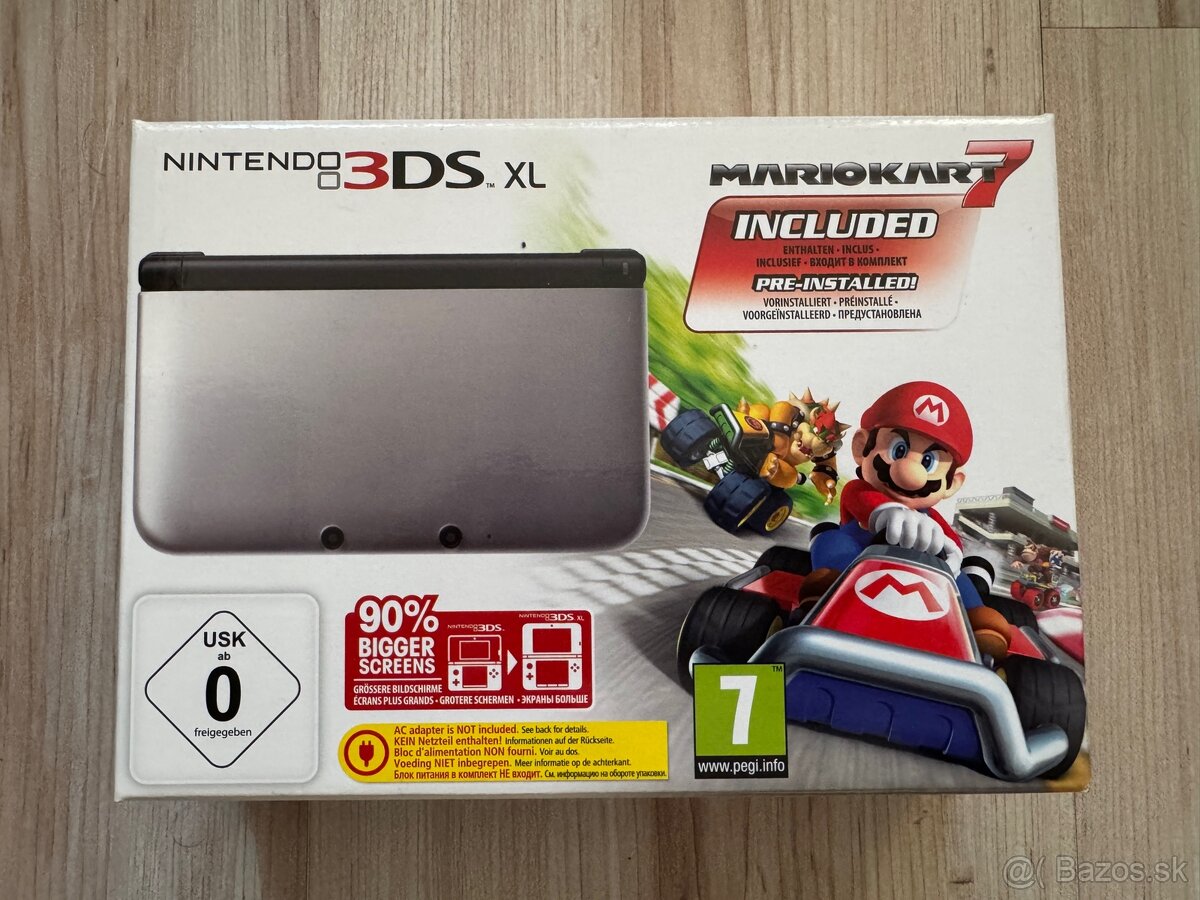 Nintendo 3DS XL Mario Kart 7 edition + dock