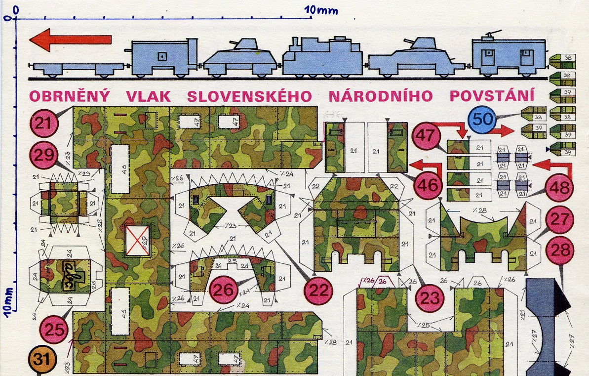 Modelová železnica - PANCIEROVÝ VLAK SNP vo Zvolene TT 1:120