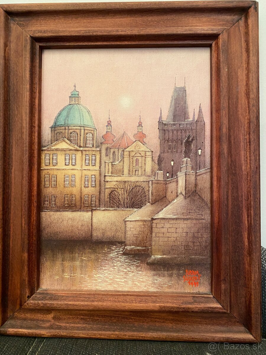 obraz U Karlovho mostu Praha