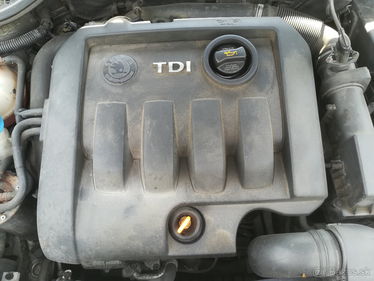 1,9 tdi 77kw motor, agregat, prevodovka, škoda octavia II