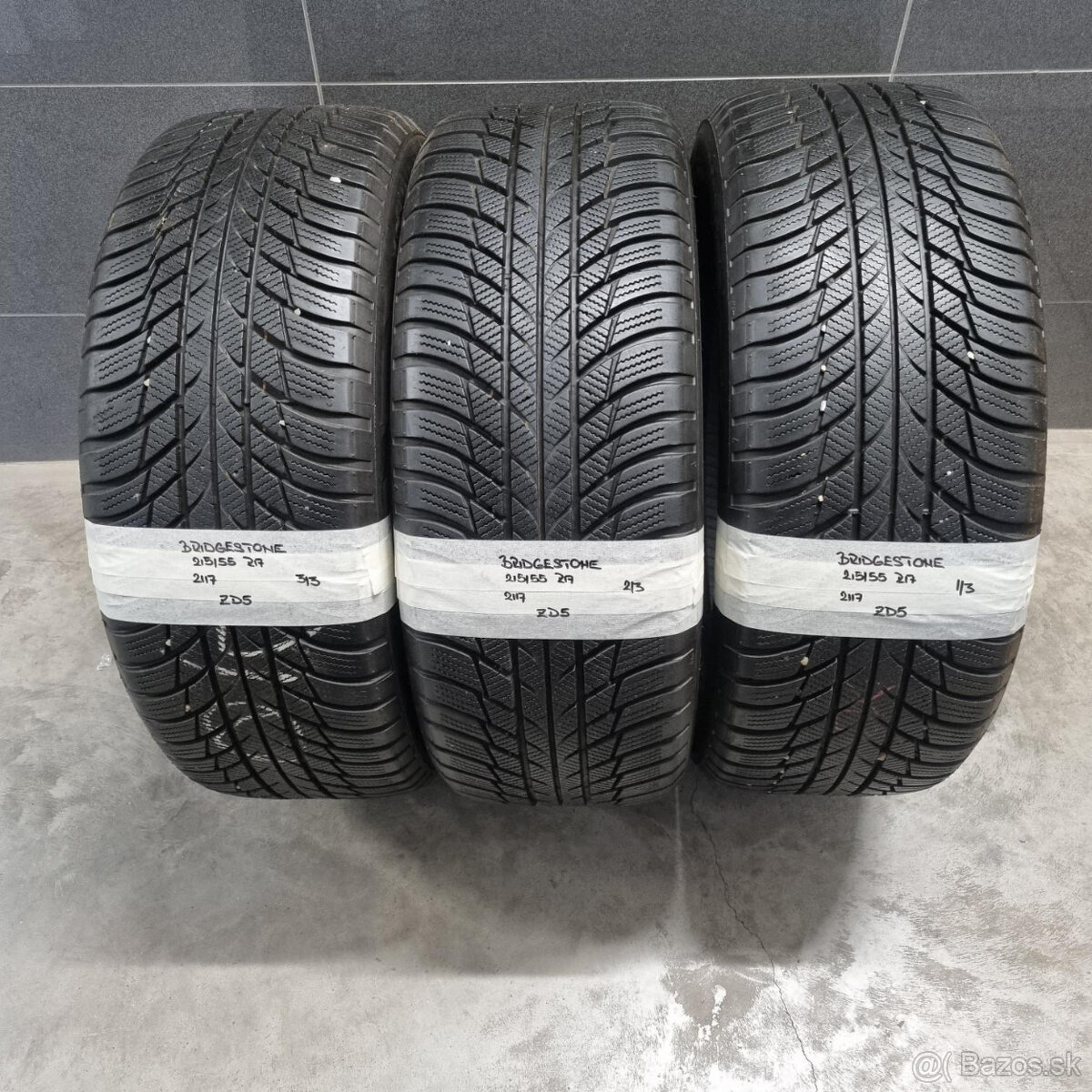 Zimné pneumatiky 215/55 R17 BRIDGESTONE DOT2117