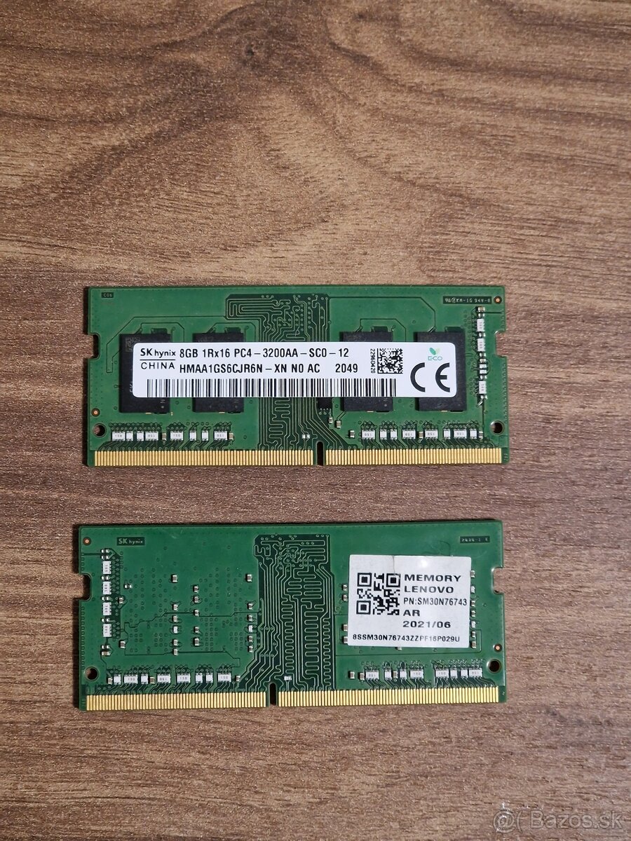 16 GB RAM SODIMM 3200 MhZ