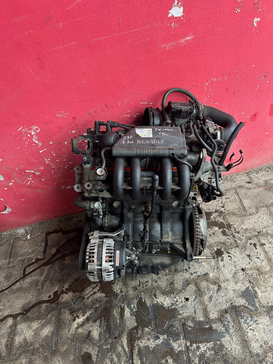 Motor 1,2 43KW D7F B700 Renault Twingo kompletní