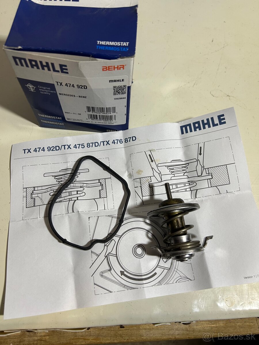 MAHLE TX474 92D Mercedes-Benz(nafta) Thermostat chladenia