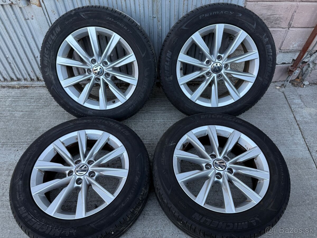 17" Elektrony VW 5x112 s letnymi pneu 215/60 R17