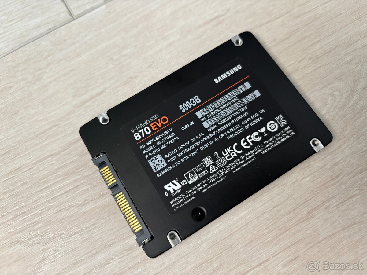 2.5" SSD Samsung 870 EVO - 500GB