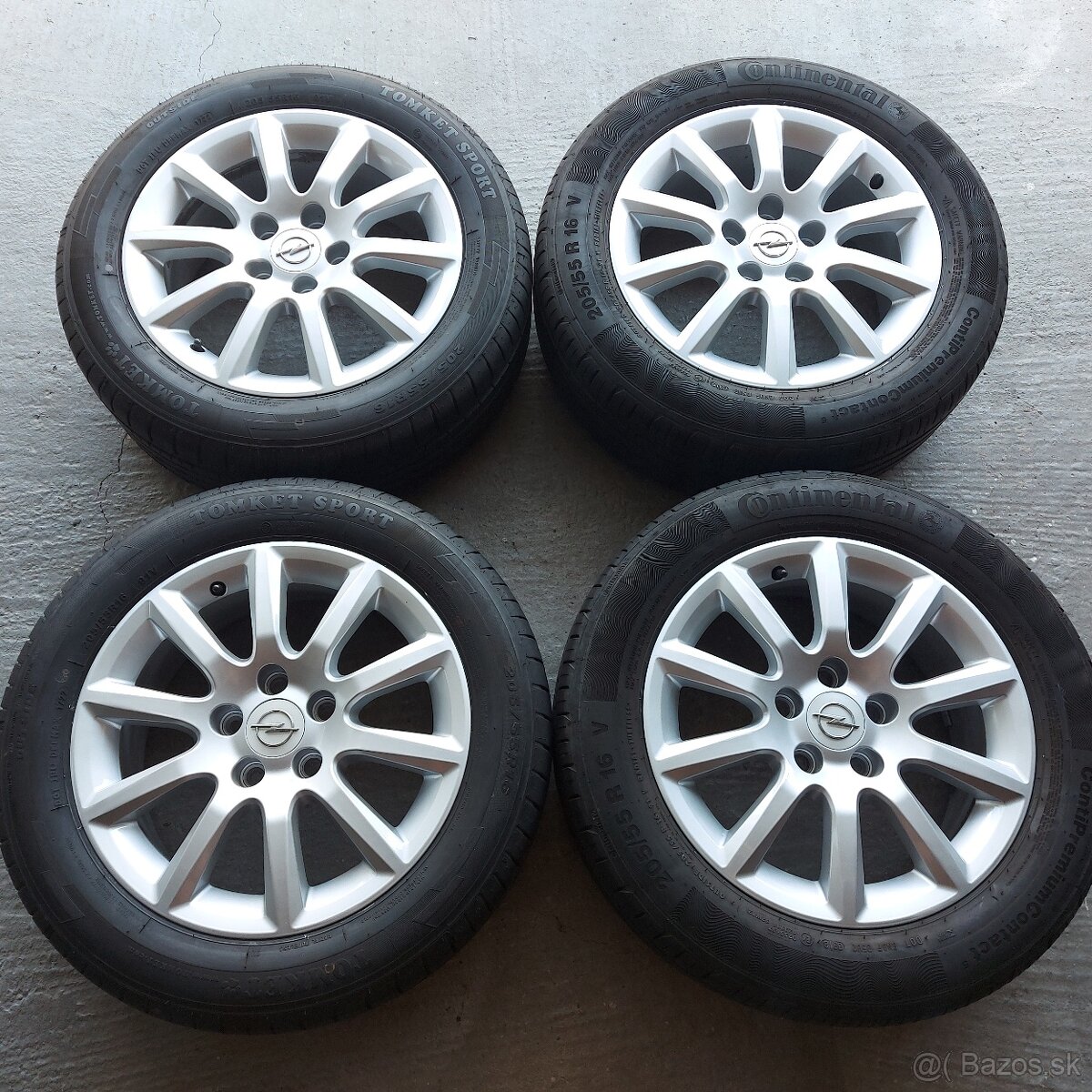 16"Elektróny originál Opel Astra Meriva Zafira 5x110 letné