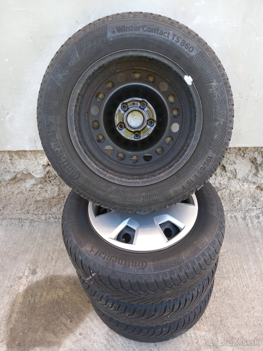 Zimne pneumatiky 195/65R15 plus disky