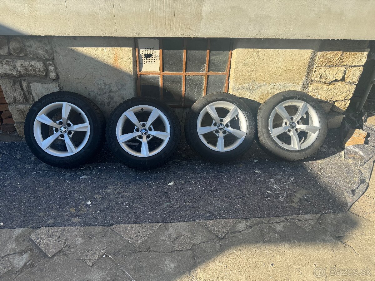 ❗PREDAM SADU KOLIES 5×112 R16 PNEU 205/55 R16 VW,ŠKODA,AUDI❗