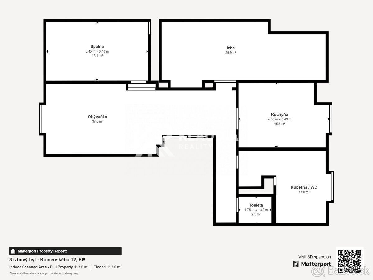 NA PREDAJ: 3-izb. byt Komenského ul.(120 m²)