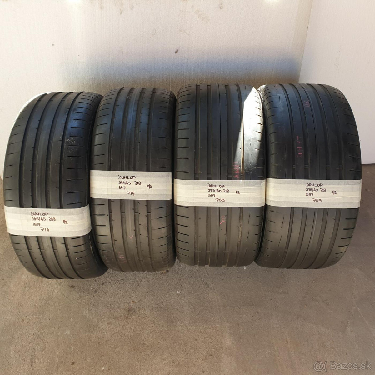 Letné gumy 275/40R18 a 245/45R18 DUNLOP