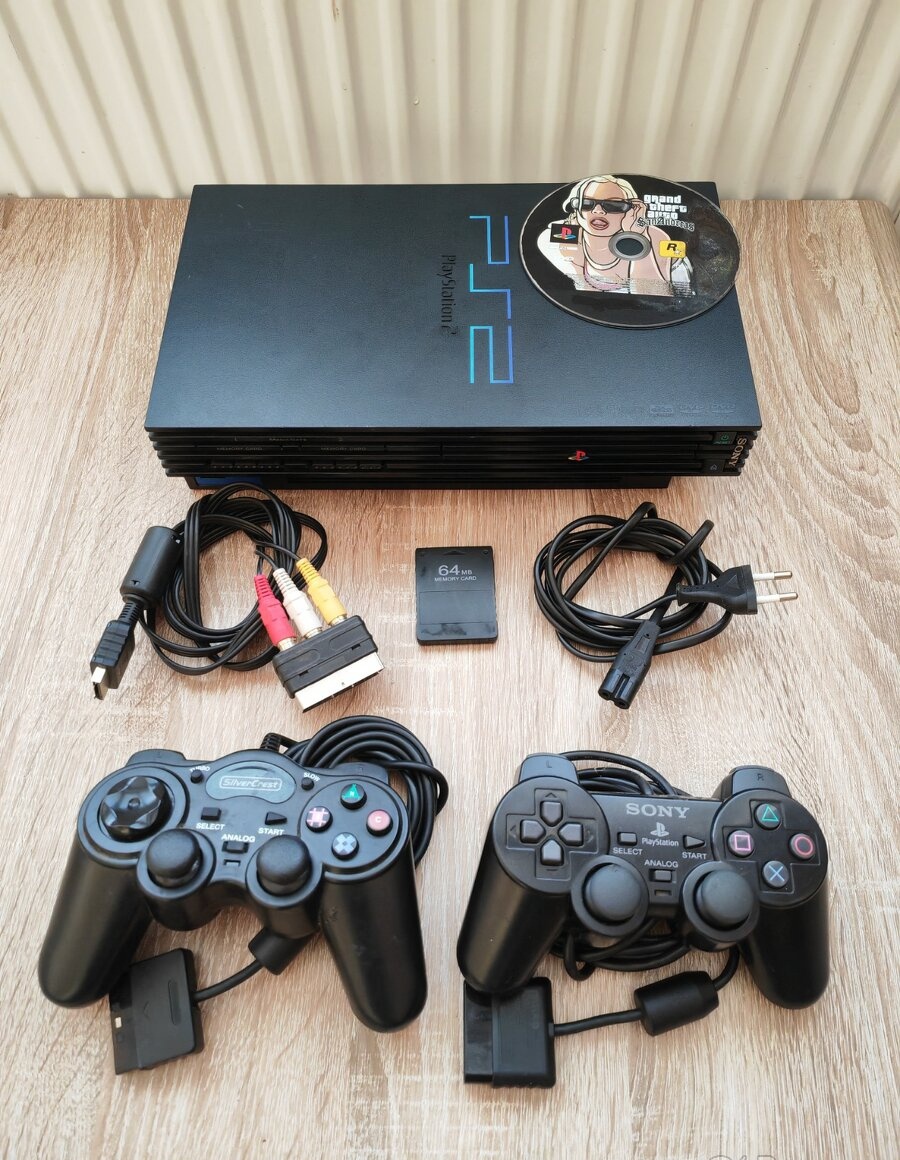 Herná konzola - Playstation 2 Fat + 1 Hra