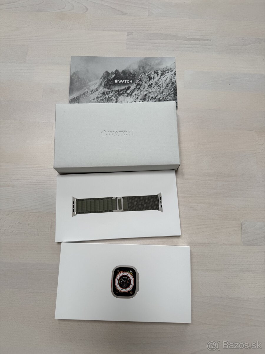 Apple Watch Ultra, Green Alpine loop L