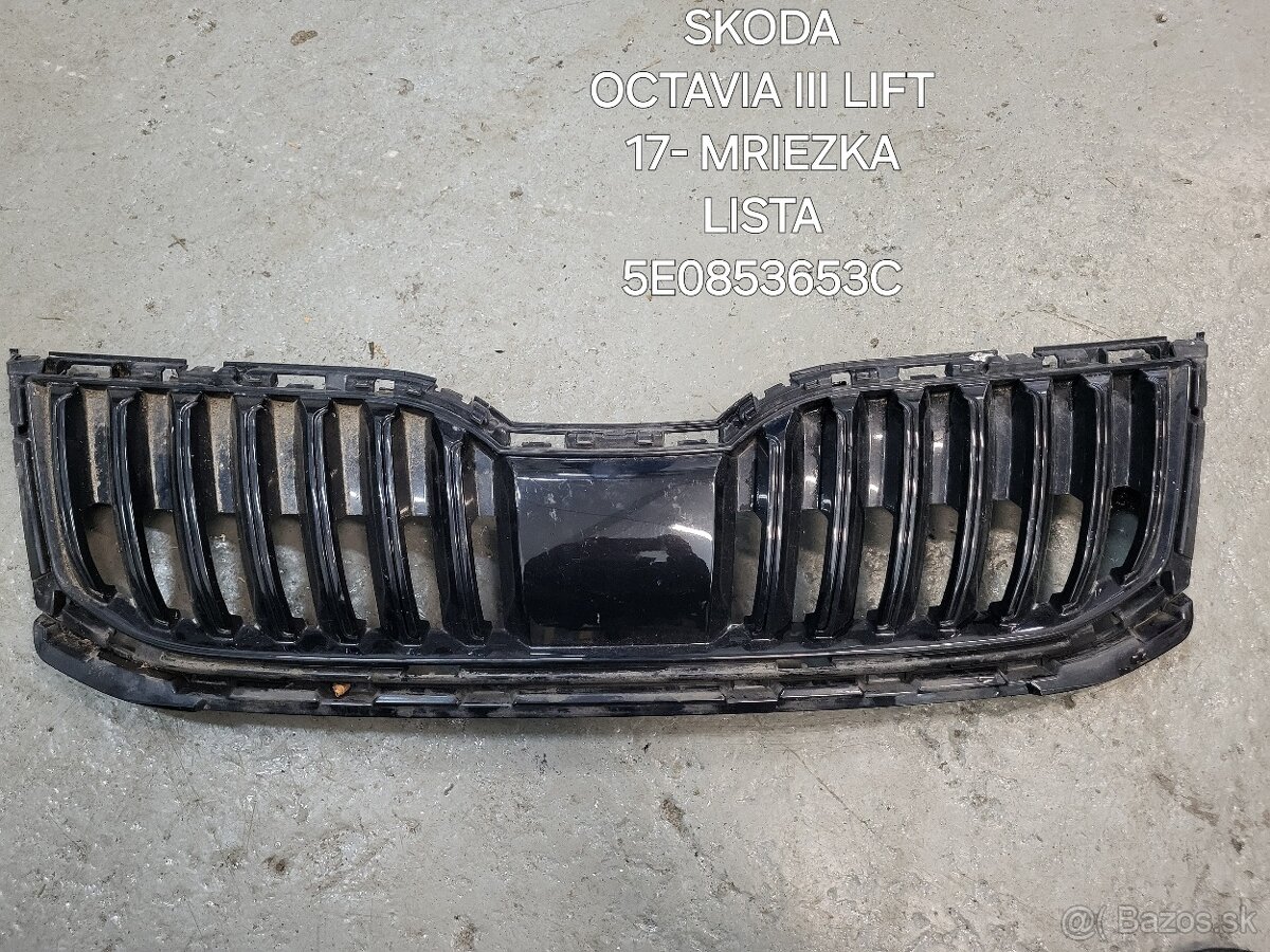 Skoda octavia 3 lift predna maska 5e0853653c