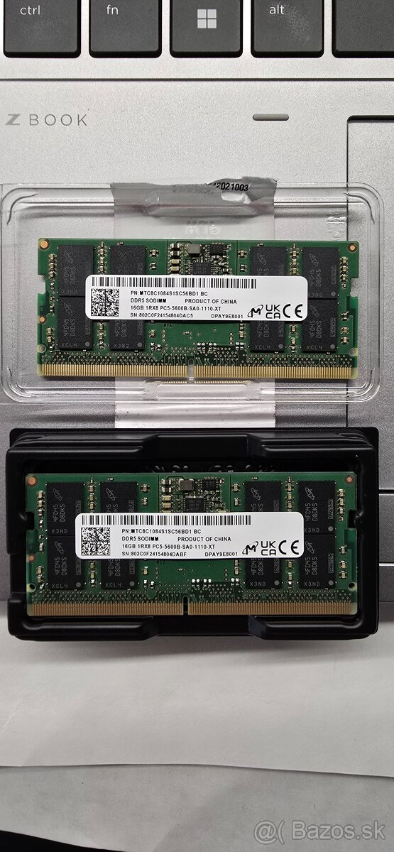 notebook RAM SO DIMM DDR5 - HP 2x16GB