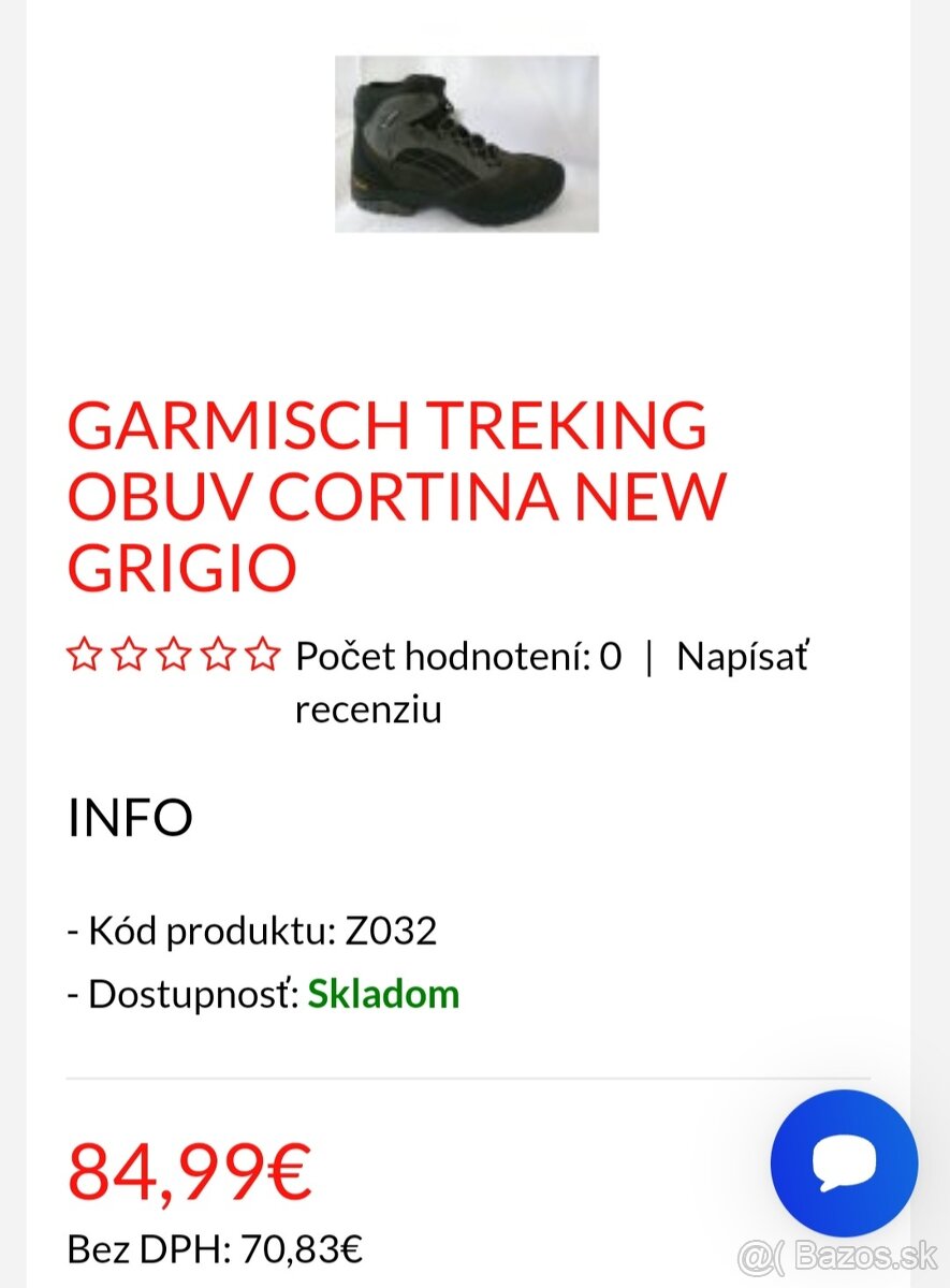 Č.40 Garmisch treking obuv CORTINA NEW GRIGIO nové 90eur