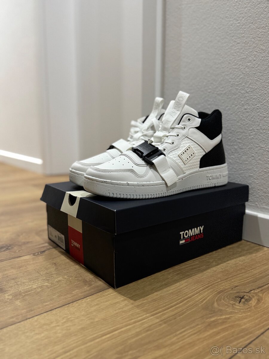 Tommy Jeans Leather Buckle MID Vysoké Pánske