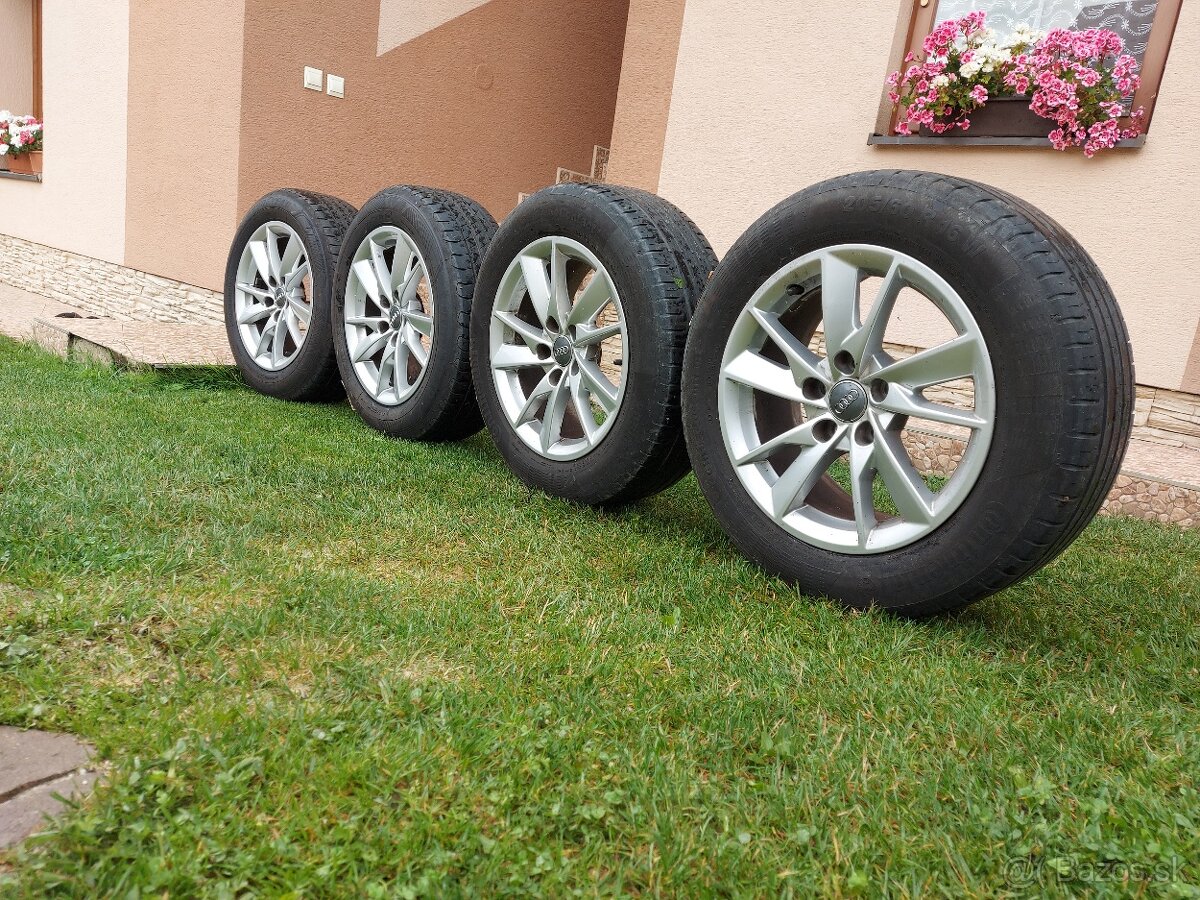 Original AUDI alu disky,rozteč 5x112,na pneu 205/60R16