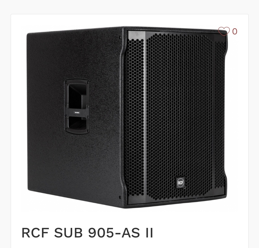 RCF SUB 905-AS 2  +  Obaly v cene