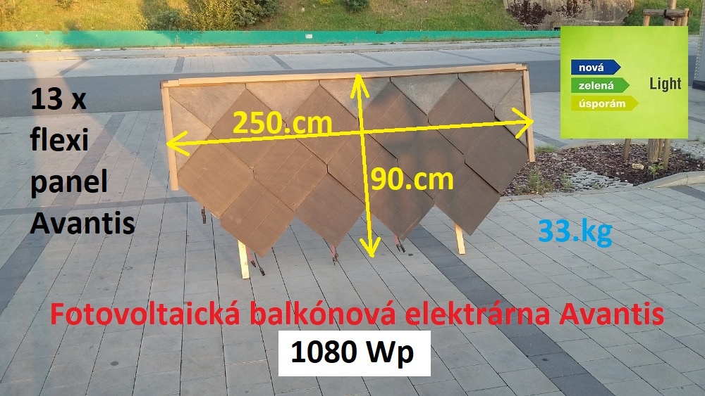 FTV - BALKÓNOVÁ ELEKTRÁRNA 1080Wp