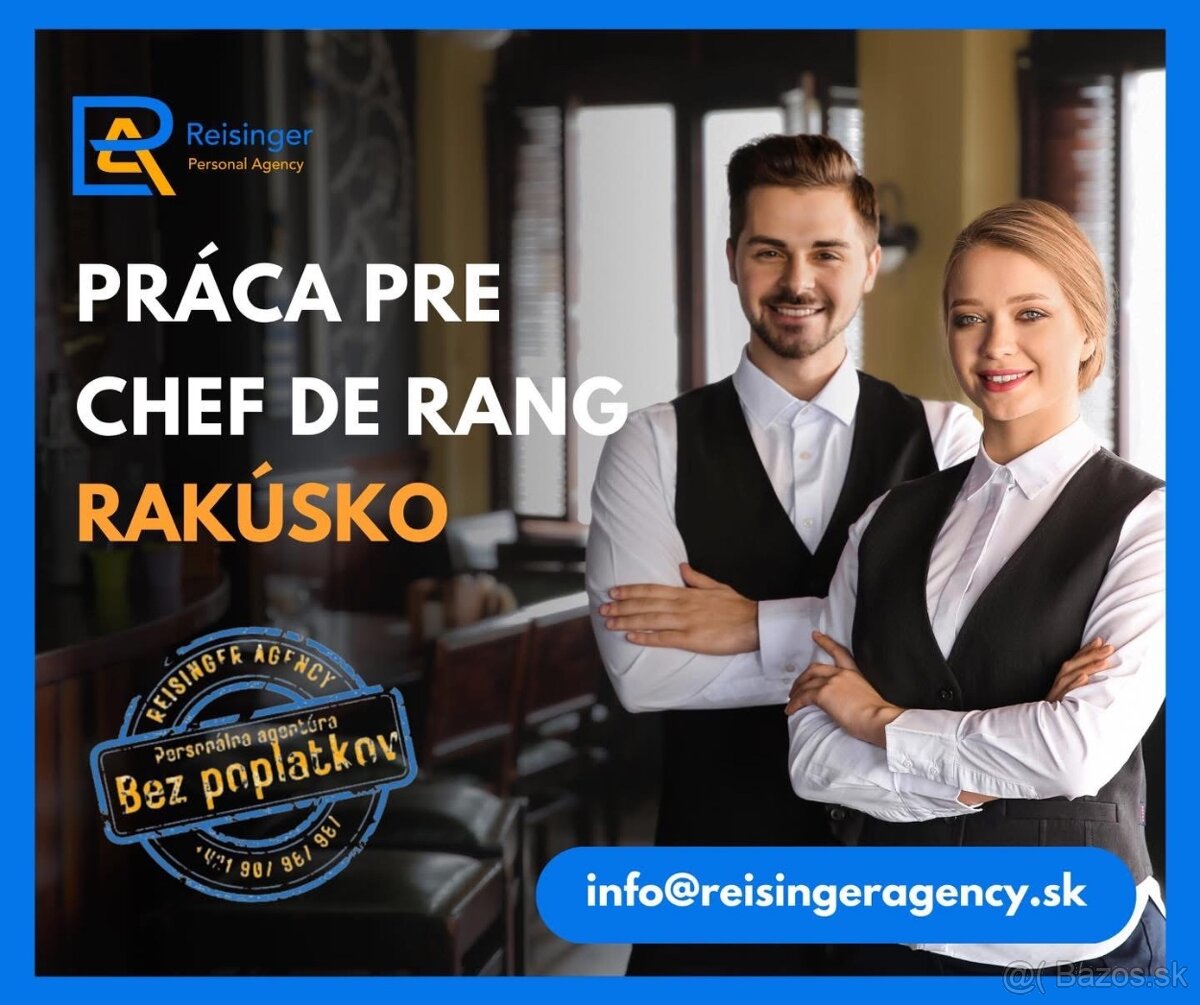 Čašník/ Čašníčka - RAKÚSKO