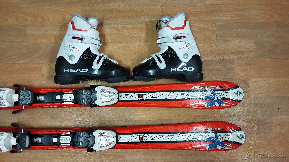 Predám det.lyž.set:Lyže BLIZZARD RACE,110cm,lyžiarky.