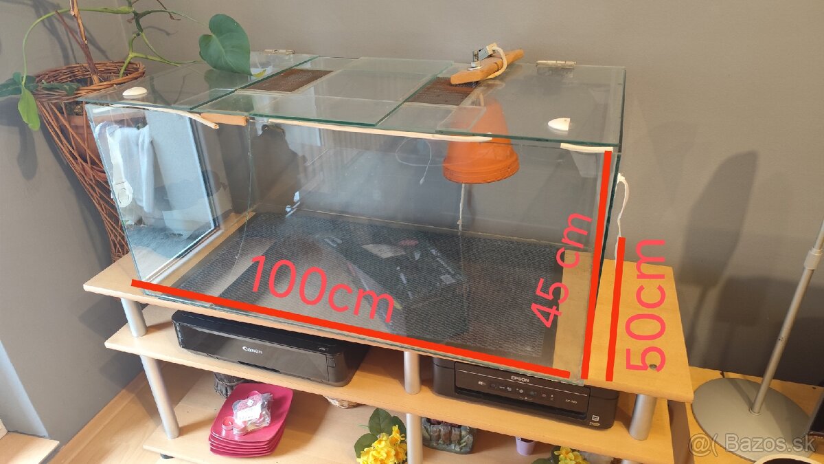 Terarium 100x50x45 cm